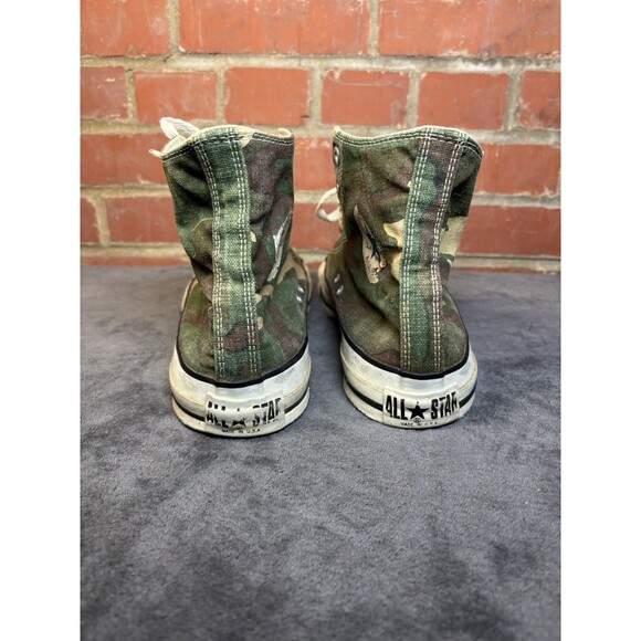 Vintage 90s Converse All Star Shoes Camouflage Made In USA Adult Size 12 US main image 6